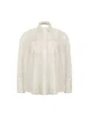 Helene Galwas Women's Neutrals Klara - Oversize Lurex Blouse