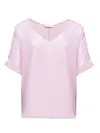 Helene Galwas Women's Pink / Purple Dolores Blouse Rosé In Pink/purple