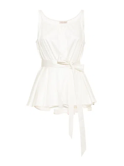 Helene Galwas Women's White Betti Top