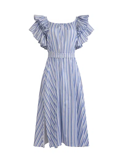 Helene Galwas Women's Blue / White Bettinare - Striped In White/blue