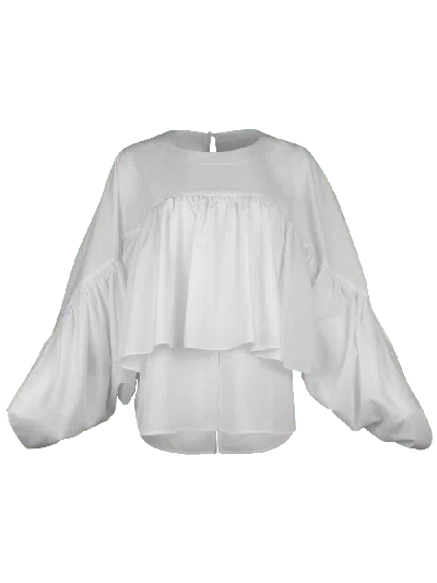 Helene Galwas Women's White Faride Blouse