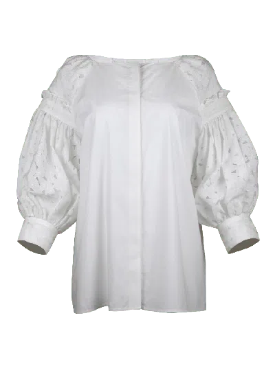 Helene Galwas Women's White Felicitas Blouse