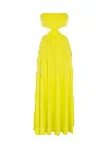 Helene Galwas Women's Yellow / Orange Gloria Dress Neon-yellow In Yellow/orange