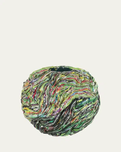 Helene Siellez Arvor Round Large Sculpture In Green