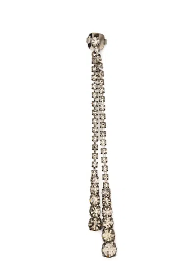 Helene Zubeldia Crystal-drop Earrings In Silver