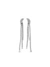 Helene Zubeldia Crystal-embellished Clip-on Drop Earrings