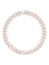 Helene Zubeldia Double-row Crystal Necklace In Gold