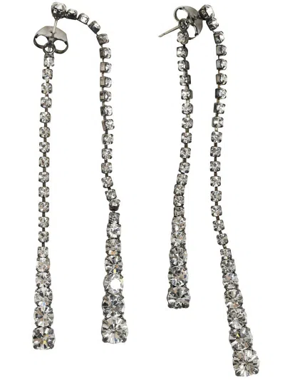 Helenezubeldia Crystal Earrings Duo Pins Accessories In Gray