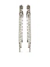 Helenezubeldia "crystal Palace" Crystal Waterfall Earrings Clips Accessories In Gray