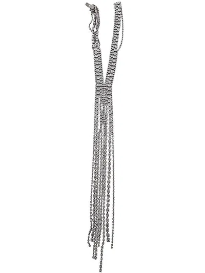 Helenezubeldia Crystal Tie Necklace Accessories
