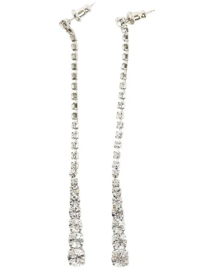 Helenezubeldia Duo Crystal Earrings Accessories In Grey