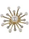 Helenezubeldia Kiku Brooch Pearl In Grey