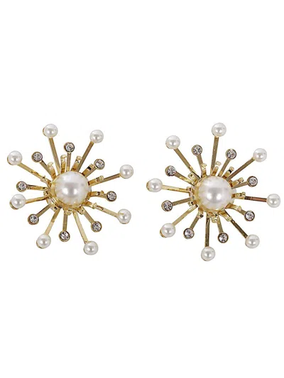 Helenezubeldia Kiku Earrings Pearl Clips In Grey