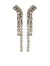 Helenezubeldia "timeless" Crystal Earrings Clips Accessories In Metallic