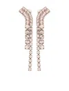 Helenezubeldia "timeless" Crystal Earrings Clips Accessories In Pink