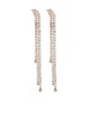 Helenezubeldia "timeless" Crystal Waterfall Earrings Clips Accessories In Gold