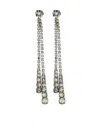 Helenezubeldia "timeless" Duo Crystal Earrings Pins Accessories In Gray