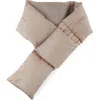 Helios The Heated Coat Paffuto Box Quilted Heated Scarf In Taupe
