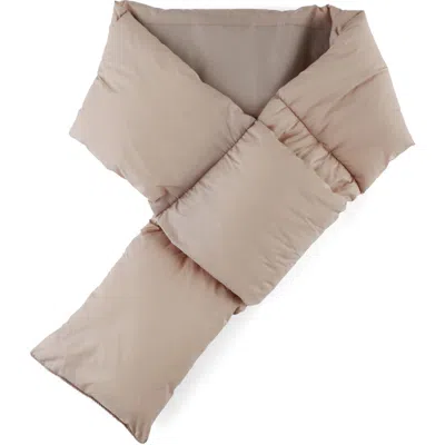 Helios The Heated Coat Paffuto Box Quilted Heated Scarf In Neutral