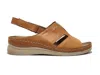 Helios Women's Eos Leather Sandals In Orange In Brown