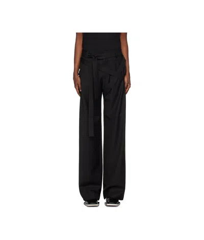 Heliot Emil Black Aegis Tailored Trousers