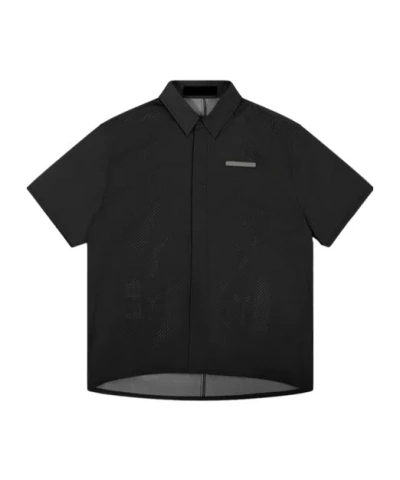 Heliot Emil Alsoran Short-sleeved Shirt In Black