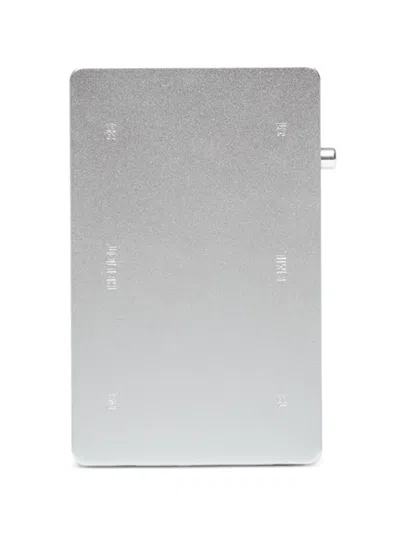 Heliot Emil Aluminium Card Holder In Silver