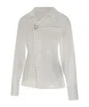 Heliot Emil Asymmetric Buckle Blouse In White