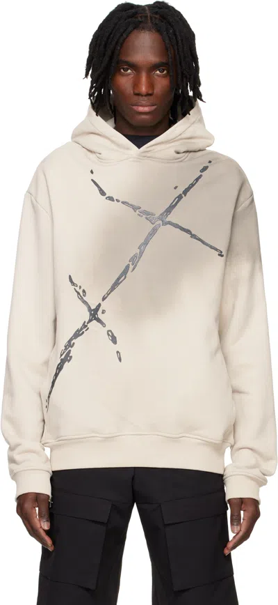 Heliot Emil Beige Fluxus Hoodie In Stone