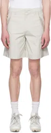 Heliot Emil Panelled Mesh Insert Shorts In Stone