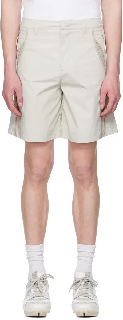 HELIOT EMIL BEIGE LACUNA SHORTS