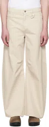 Heliot Emil Beige Loam Denim Jeans In Stone