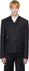 Heliot Emil Black Aegis Blazer In Black