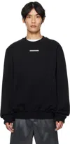Heliot Emil Black Astrape Crewneck Sweatshirt In Black