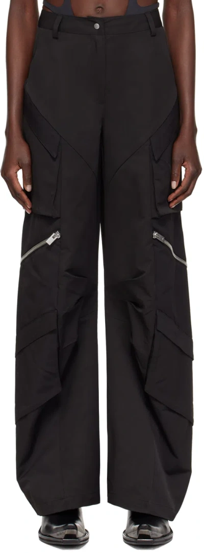 Heliot Emil Black Calyx Cargo Pants