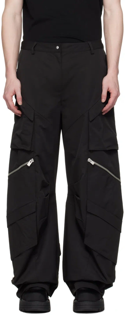 Heliot Emil Black Calyx Cargo Pants