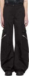 Heliot Emil Black Calyx Cargo Pants In Black