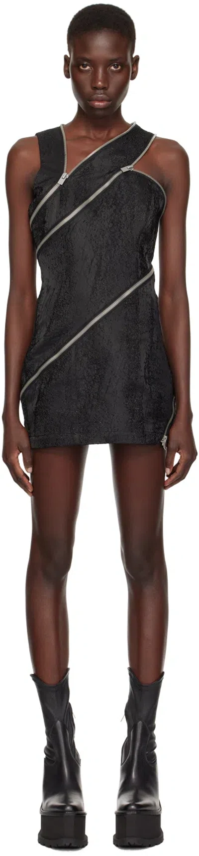 Heliot Emil Black Colpate Minidress