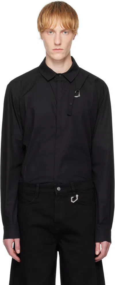 Heliot Emil Black Corrosion Shirt
