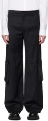 Heliot Emil Black Ferro Tailored Cargo Pants In Black