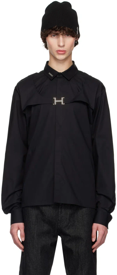 Heliot Emil Black Harness Shirt