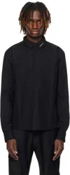 Heliot Emil Black Inertia Shirt In Black