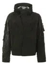 Heliot Emil Black Jacket In Technical Fabric In Black
