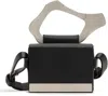 Heliot Emil Black Leather Strap Box Bag In Black