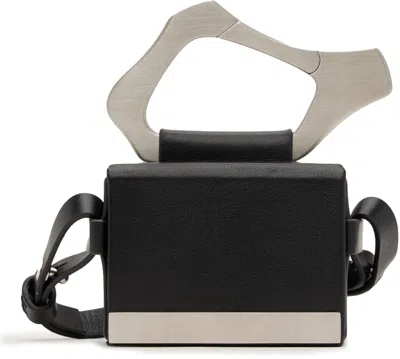 Heliot Emil Black Leather Strap Box Bag In Black