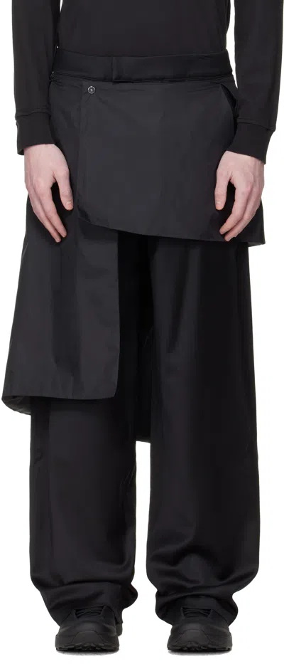 Heliot Emil Black Levade Tailored Trousers