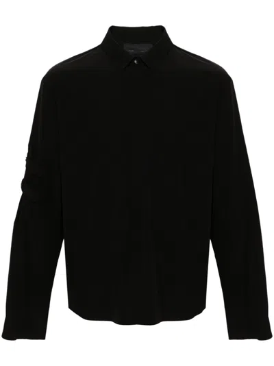 Heliot Emil Black Long-sleeved Shirt