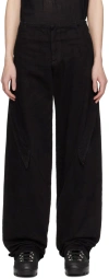 Heliot Emil Black Mycelium Jeans In Black