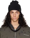 Heliot Emil Black Obelis Beanie In Black