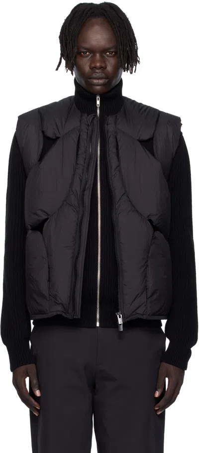 Heliot Emil Black Solstice Padded Down Vest